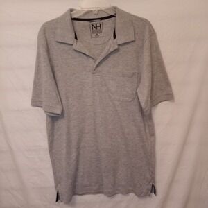North‎ Hudson Performance Golf Shirt Size M Short Sleeved Gray Collared Casual